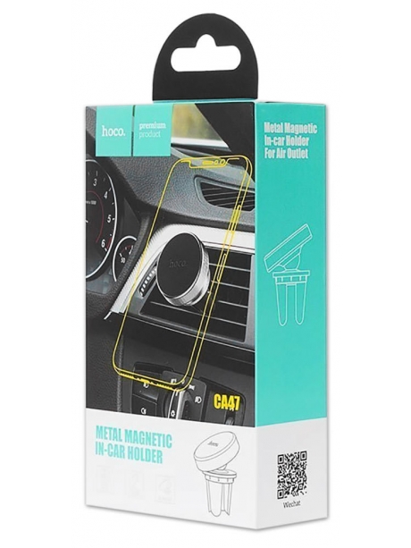 магнитный держатель на воздуховод Hoco CA47 Metal Magnetic silver