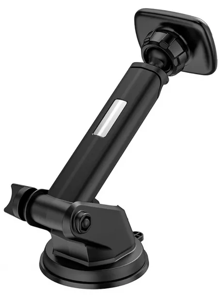 держатель на присоске со штангой Hoco CA67 Sagittarius series stretch magnetic car holder black