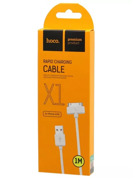 кабель передачи данных Hoco X1 Rapid 30 pin 1m white