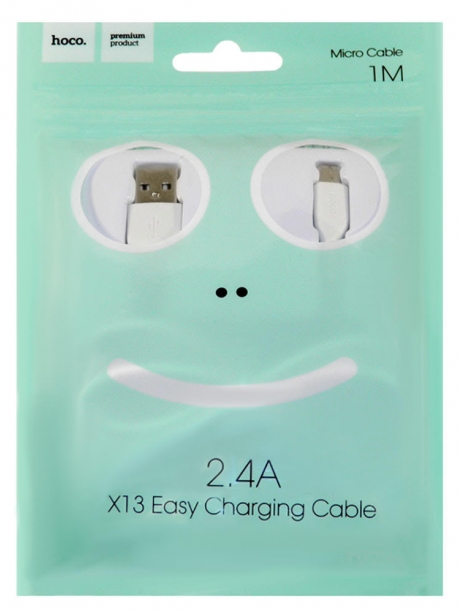 кабель передачи данных Hoco X13 micro 1m white