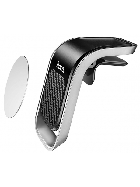 магнитный держатель на воздуховод Hoco CA74 Universe air outlet magnetic car holder black/silver