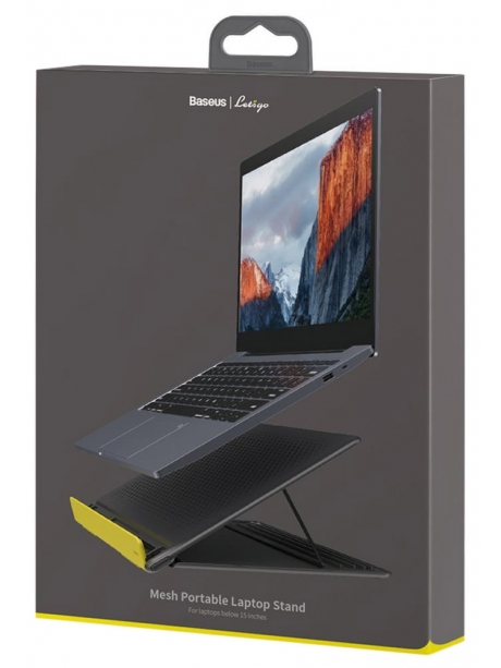 подставка для ноутбука и планшета Baseus Let''s go Mesh Portable Laptop Stand grey &amp; yellow