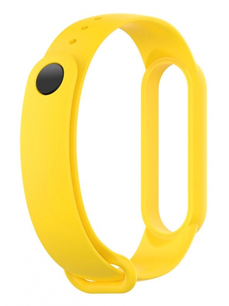 силиконовый ремешок Xiaomi для Mi Band 5 желтый