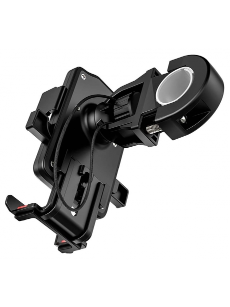 держатель на руль велосипеда Hoco CA73 Flying one-touch bicycle and motorcycle universal holder black &amp; red