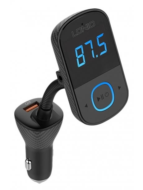 автомобильная зарядка c Bluetooth FM трансмиттером LDNIO C705Q black