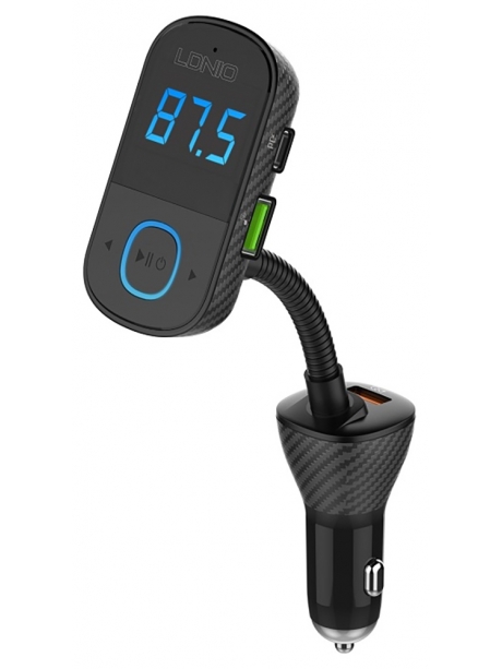 автомобильная зарядка c Bluetooth FM трансмиттером LDNIO C705Q black