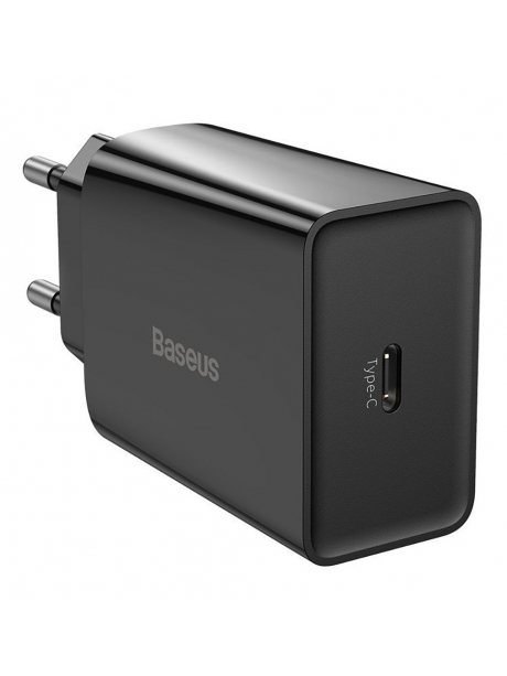 быстрая сетевая зарядка для iPhone Baseus Speed Mini Quick Charger 1C 20W black
