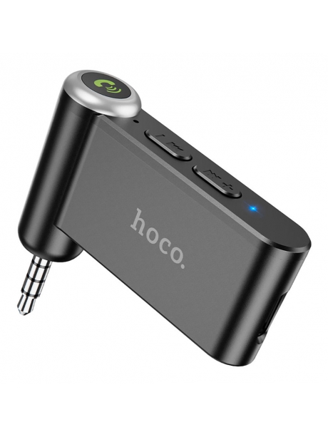 bluetooth AUX аудиоадаптер Hoco E58 Magic music car AUX BT receiver black