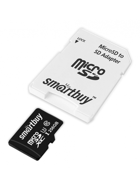 карта памяти SmartBuy 256GB microSDXC  U3 V30 A1 Advanced R/W up to 90/55 Mb/s 