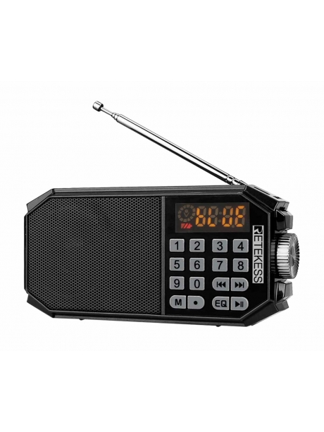 Портативный FM радиоприемник с блютуз Retekess TR610 