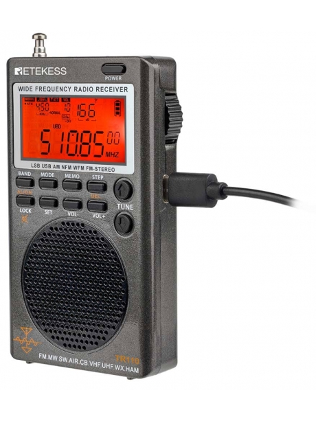 Всеволновый карманный радиоприемник Retekess TR110 
