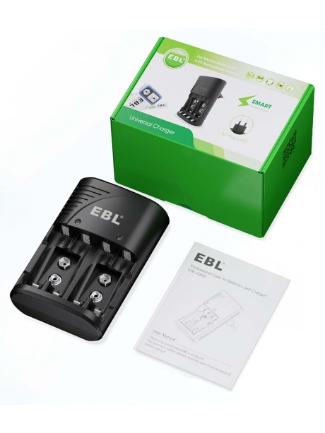 зарядное устройство для аккумуляторов EBL TB-6802ER черный