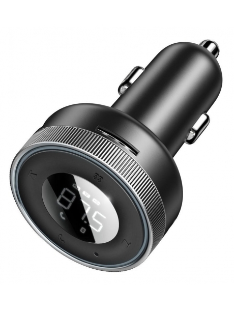 автомобильная зарядка с bluetooth FM трансмиттером Baseus Enjoy Car Wireless MP3 Charger (Wireless 5.0+5V/3.4A) black