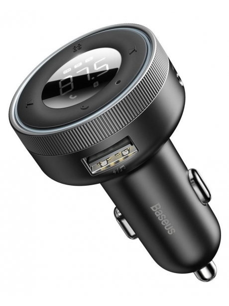 автомобильная зарядка с bluetooth FM трансмиттером Baseus Enjoy Car Wireless MP3 Charger (Wireless 5.0+5V/3.4A) black