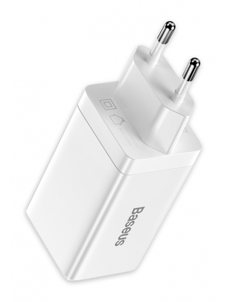 быстрая зарядка для смартфона и ноутбука Baseus GaN3 Pro Fast Charger 2C+U 65W white