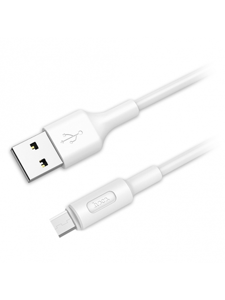 кабель передачи данных Hoco X25 Soarer micro 1m white