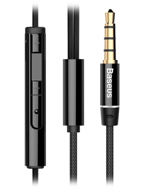 проводные наушники с микрофоном Baseus Encok H06 lateral in-ear Wired Earphone black