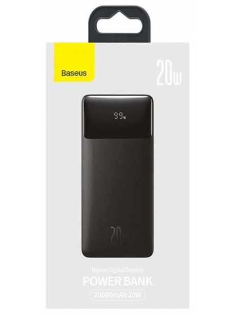 внешний аккумулятор Baseus Bipow Digital Display Power bank 20000mAh 20W black
