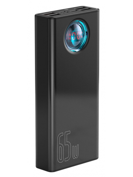внешний аккумулятор с подсветкой и Power Delivery Baseus Amblight Digital Display Quick Charge Power Bank 30000mAh black