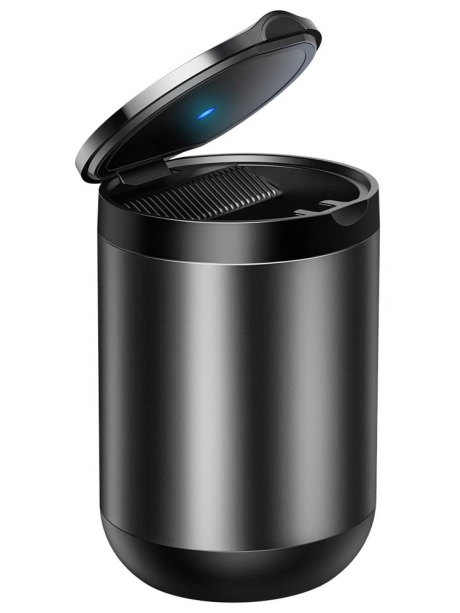 автомобильная пепельница с подсветкой Baseus Premium Car Ashtray dark gray