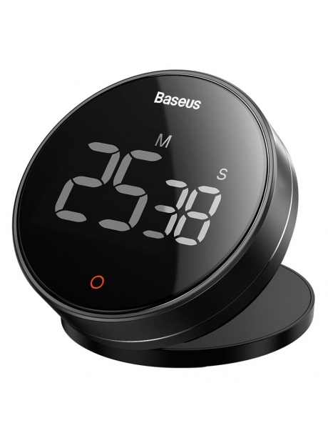 электронный бытовой таймер Baseus Heyo rotation countdown timer Pro dark grey