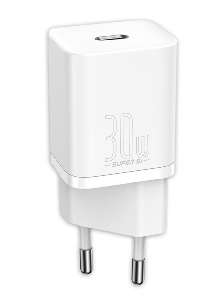 сетевое зарядное устройство USB type C Baseus Super Si quick charger IC 30W white