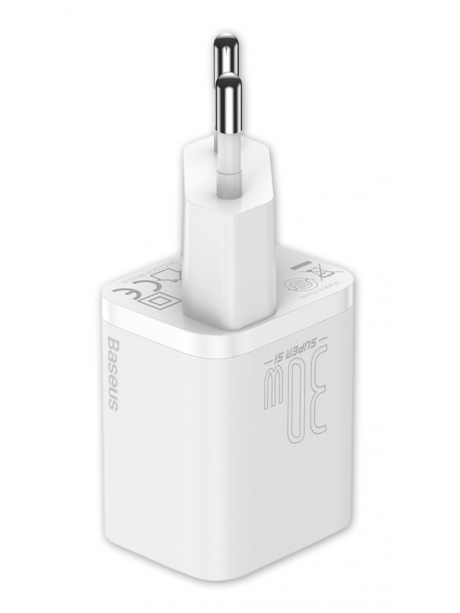 сетевое зарядное устройство USB type C Baseus Super Si quick charger IC 30W white