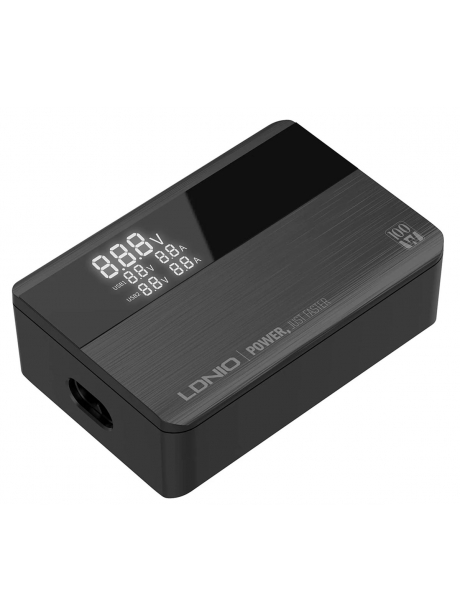 настольное зарядное устройство LDNIO A4809C GaN 100W PD Super desktop charger black