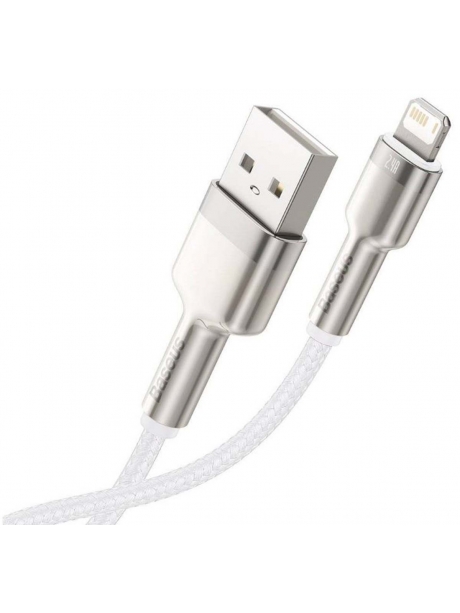 кабель передачи данных Baseus Cafule Series Metal Data Cable USB to IP 2.4A 1m white