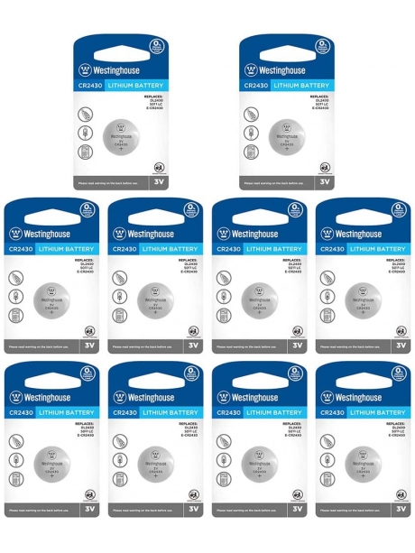 литиевые батарейки Westinghouse CR2430 10шт. 