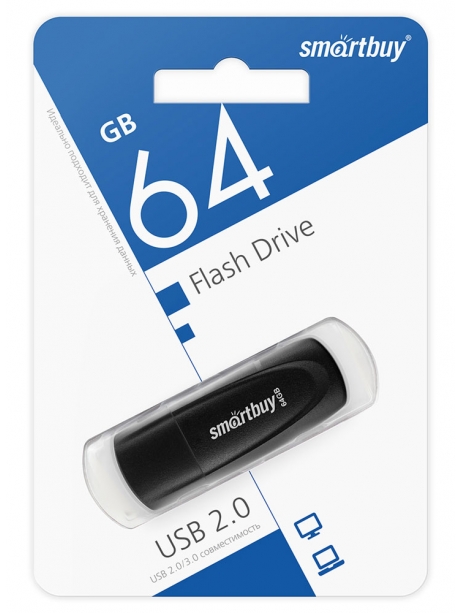 флешка USB SmartBuy Scout 64GB black
