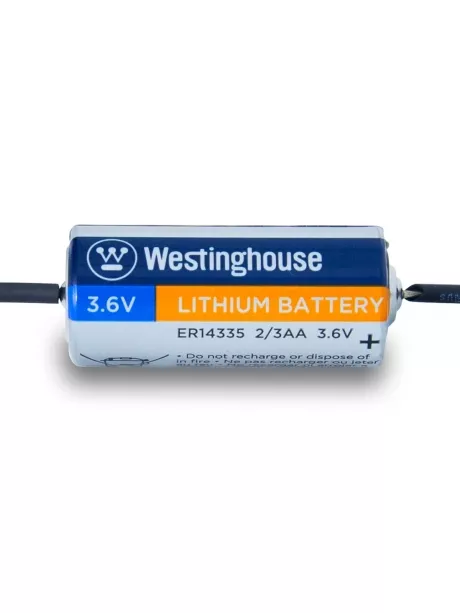 литиевая батарейка 3.6v Westinghouse ER 14335Y (2/3AA) axial wires 