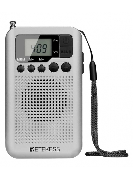 карманный цифровой радиоприемник Retekess TR106 silver