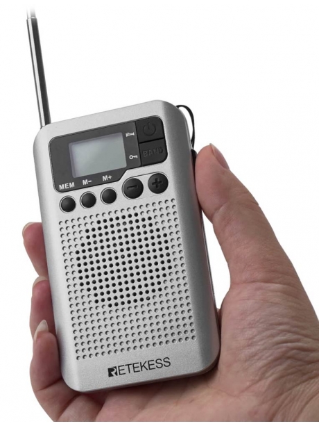 карманный цифровой радиоприемник Retekess TR106 silver
