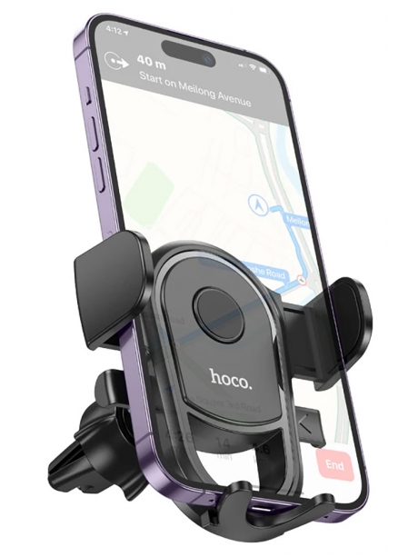 держатель на решетку вентиляции в машину Hoco H6 Grateful one-button car holder (air outlet) black