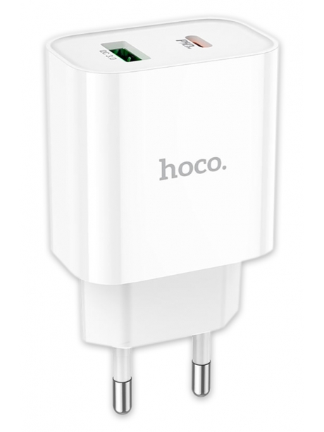 зарядное устройство Hoco C80A Plus Rapido PD20W+QC3.0 charger white