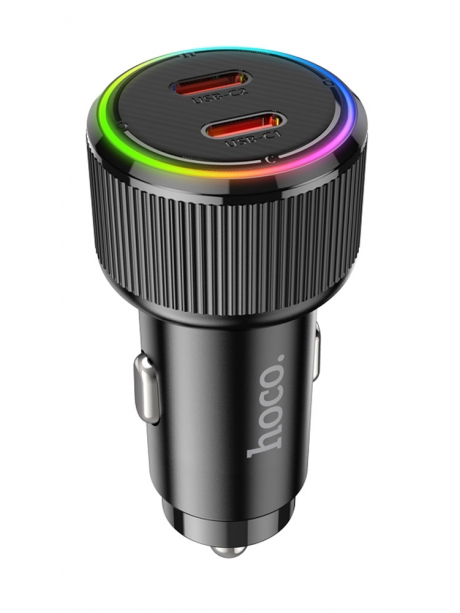 автомобильное зарядное устройство Hoco NZ14B Guerrero PD50W(2C) car charger black
