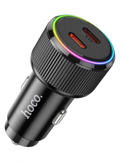 автомобильное зарядное устройство Hoco NZ14B Guerrero PD50W(2C) car charger black
