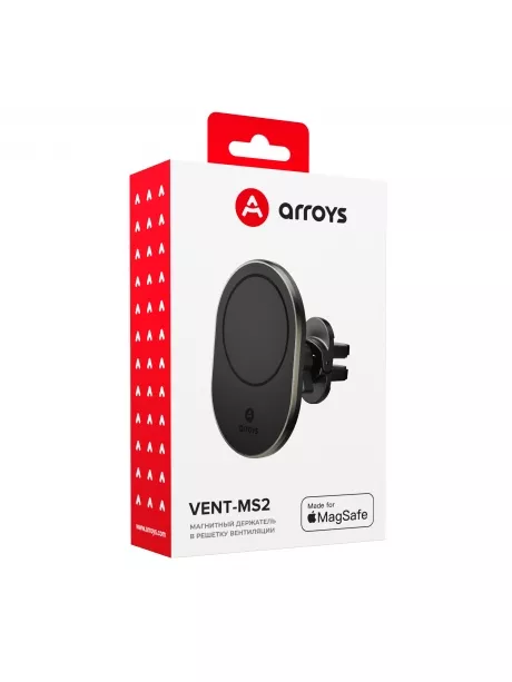 автомобильный держатель Arroys Vent-MS2 black