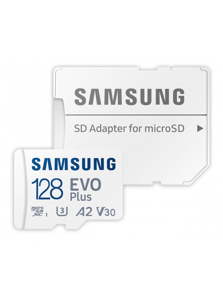 карта памяти Samsung 128Gb microSDXC Class 10 EVO PLUS U3 (R/W 130 MB/s) 