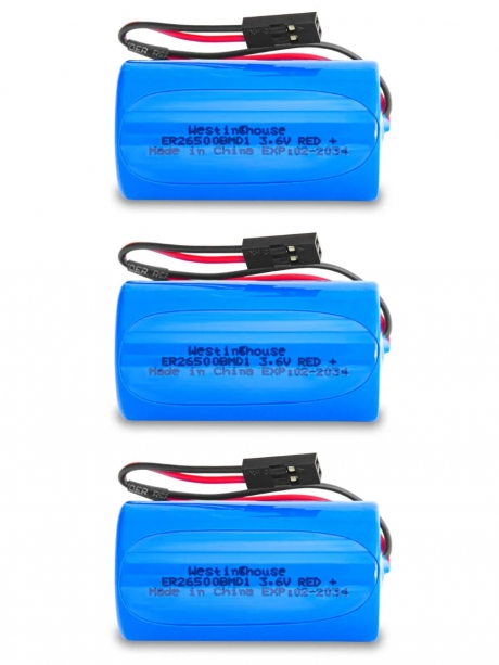 литиевые батарейки Westinghouse ER 26500BMD1 (C) connector 3шт. 