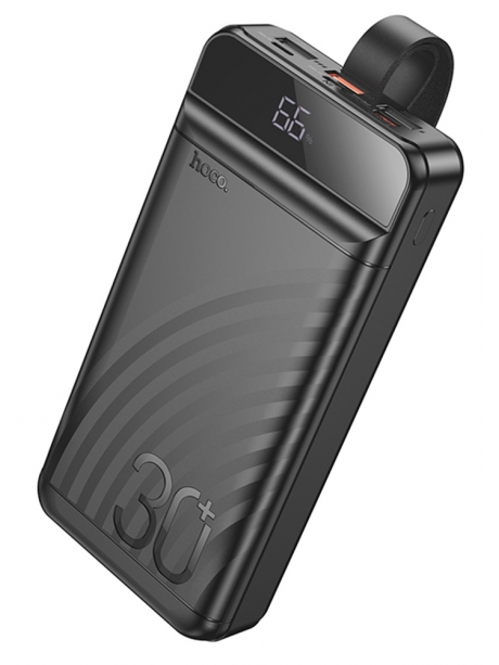 внешний аккумулятор повербанк Hoco J123B Element 22.5W+PD20W power bank with display(30000mAh) black