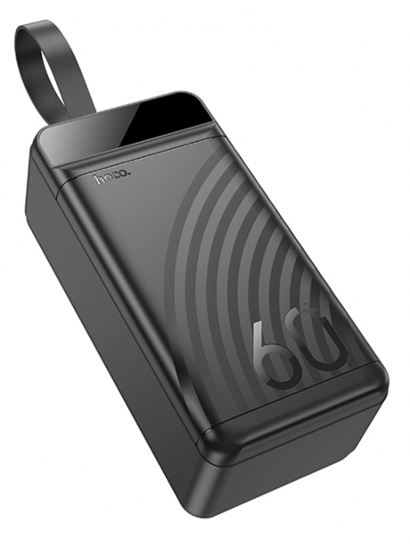 внешний аккумулятор повербанк Hoco J123C Element 22.5W+PD20W power bank with display(60000mAh) black