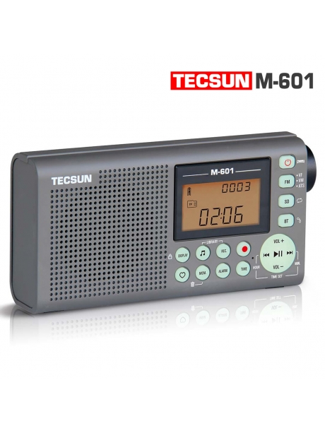 цифровой портативный FM радиоприемник Tecsun M-601 (export version) grey