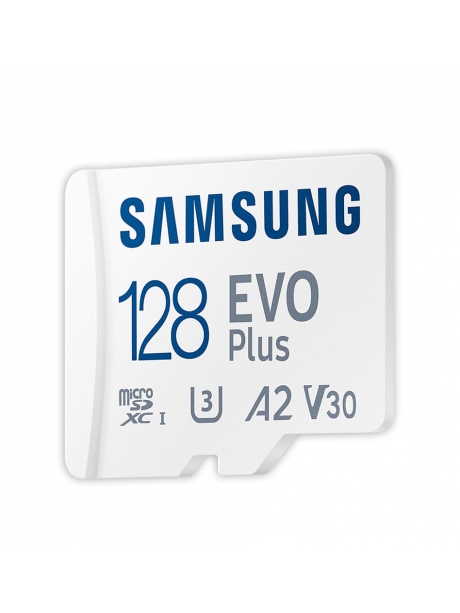 карта памяти Samsung 128Gb microSDXC Class 10 Evo Plus A2 V30 UHS-I  (R/W 90/160 MB/s) 