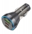зарядка для телефона в машину Hoco NZ12D Lucky PD60W(2C1A) car charger transparent black