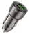 зарядка для телефона в машину Hoco Z52 Spacious PD38W(1C1A) car charger transparent black