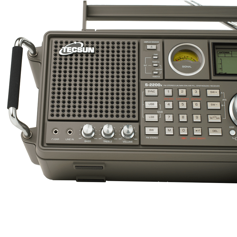 фото радиоприемника Tecsun S-2200x со стороны динамика